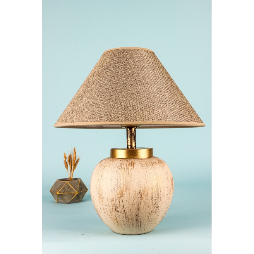 Lampada da tavolo 1xE27/40W/230V beige