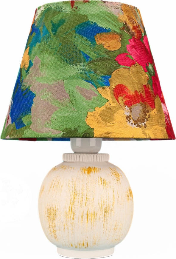 Lampada da tavolo 1xE27/40W/230V bianco/colorato