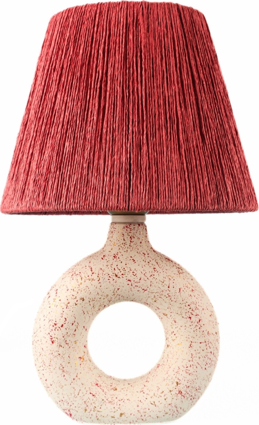 Lampada da tavolo 1xE27/40W/230V bianco/rosso