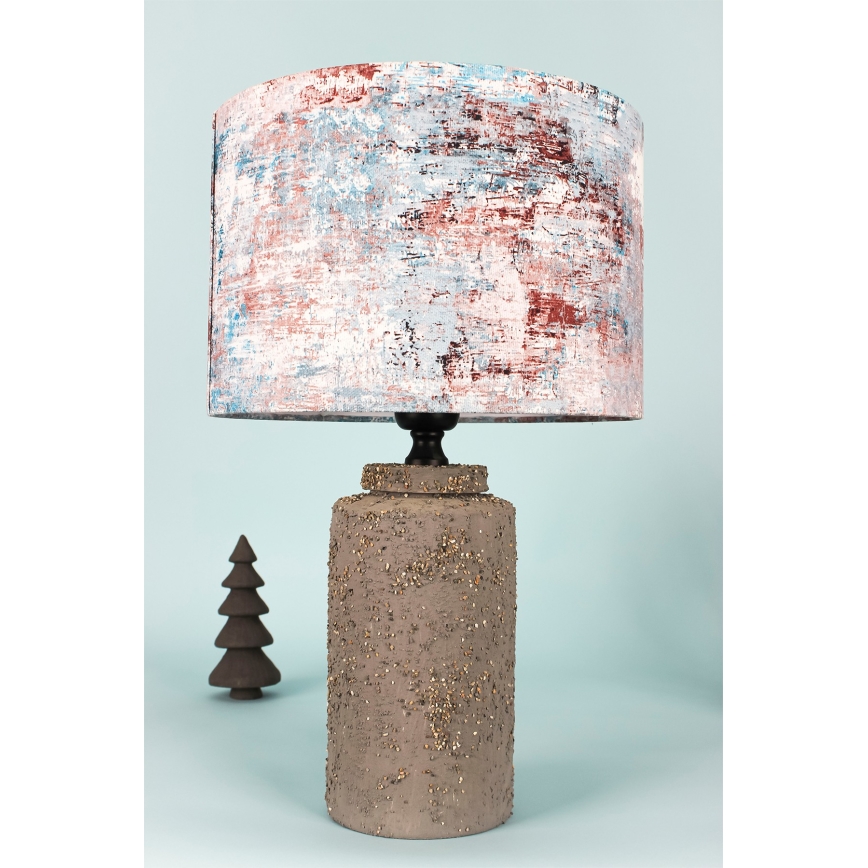 Lampada da tavolo 1xE27/40W/230V marrone/colorato