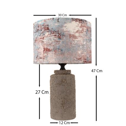 Lampada da tavolo 1xE27/40W/230V marrone/colorato
