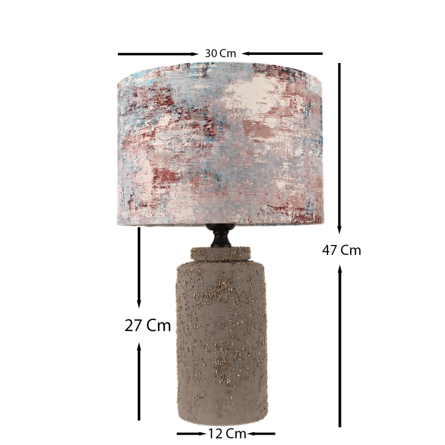 Lampada da tavolo 1xE27/40W/230V marrone/colorato