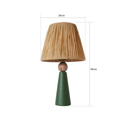 Lampada da tavolo 1xE27/40W/230V marrone/verde