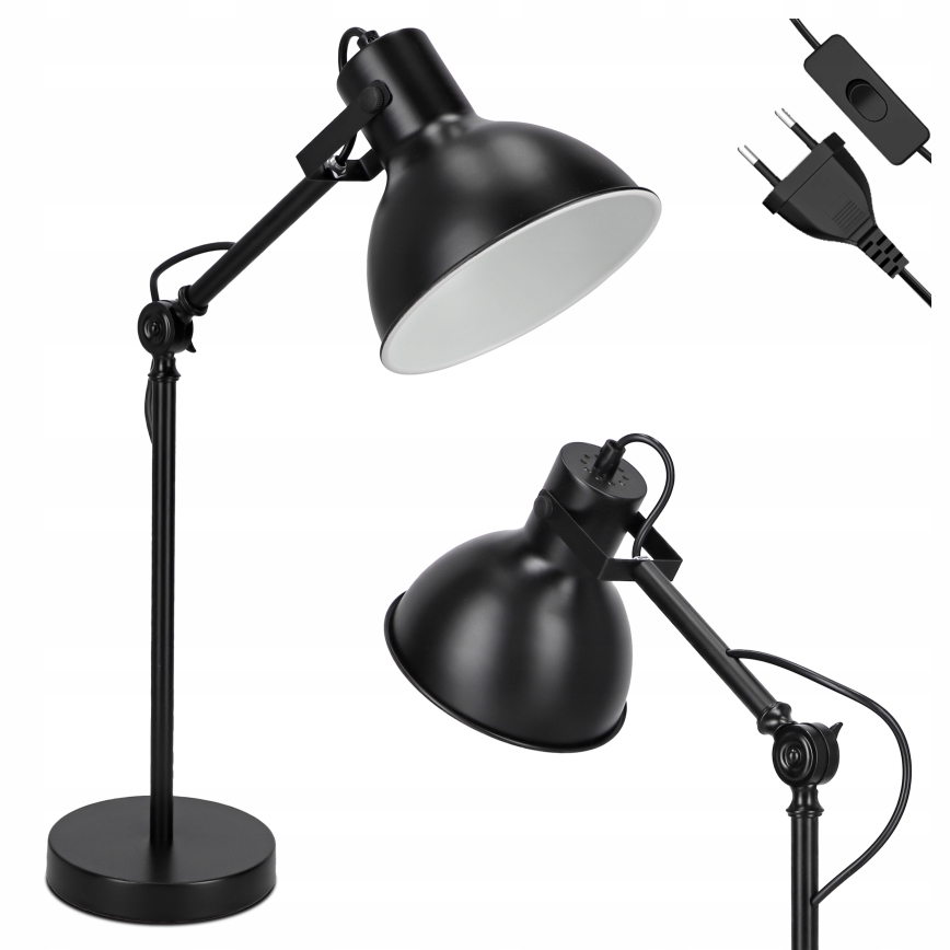 Lampada da tavolo 1xE27/40W/230V nera