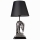 Lampada da tavolo 1xE27/40W/230V nero/argento