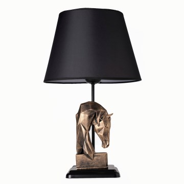 Lampada da tavolo 1xE27/40W/230V nero/oro