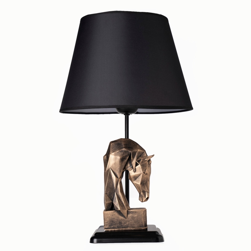 Lampada da tavolo 1xE27/40W/230V nero/oro