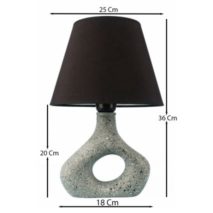 Lampada da tavolo 1xE27/40W/230V nero/verde