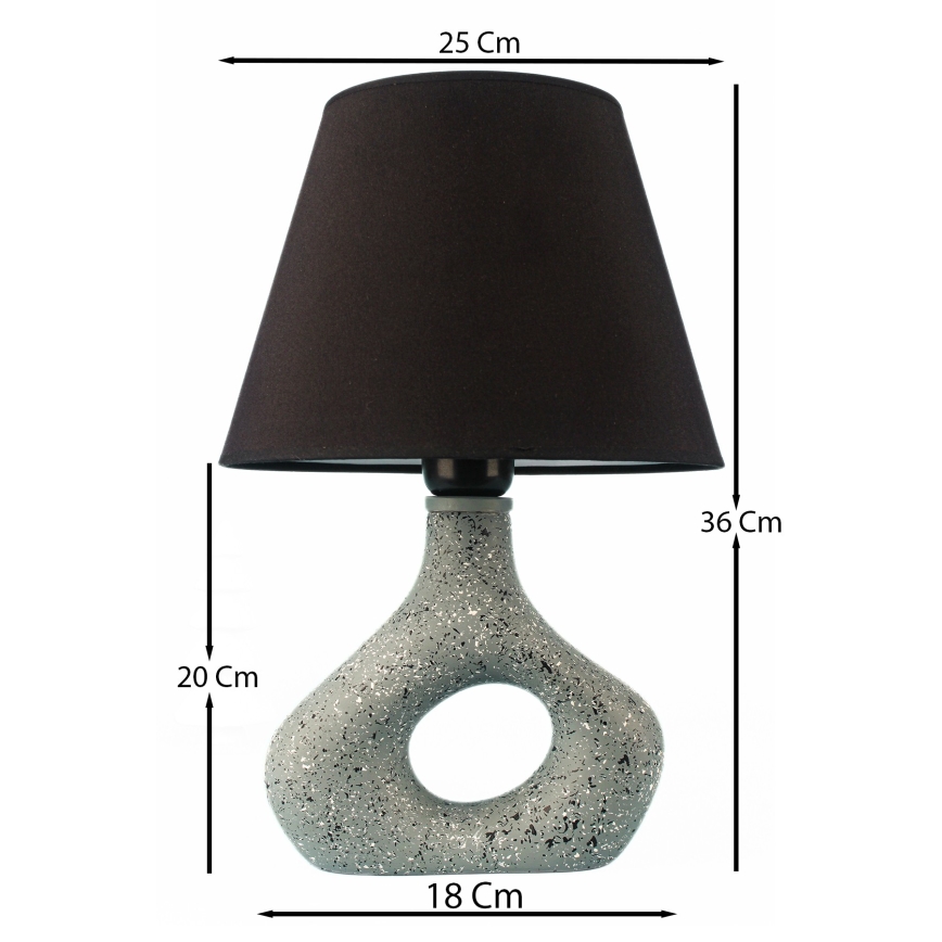 Lampada da tavolo 1xE27/40W/230V nero/verde