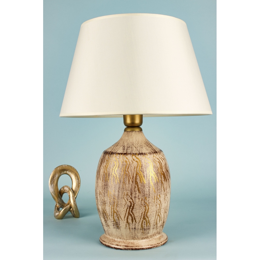 Lampada da tavolo 1xE27/40W/230V oro