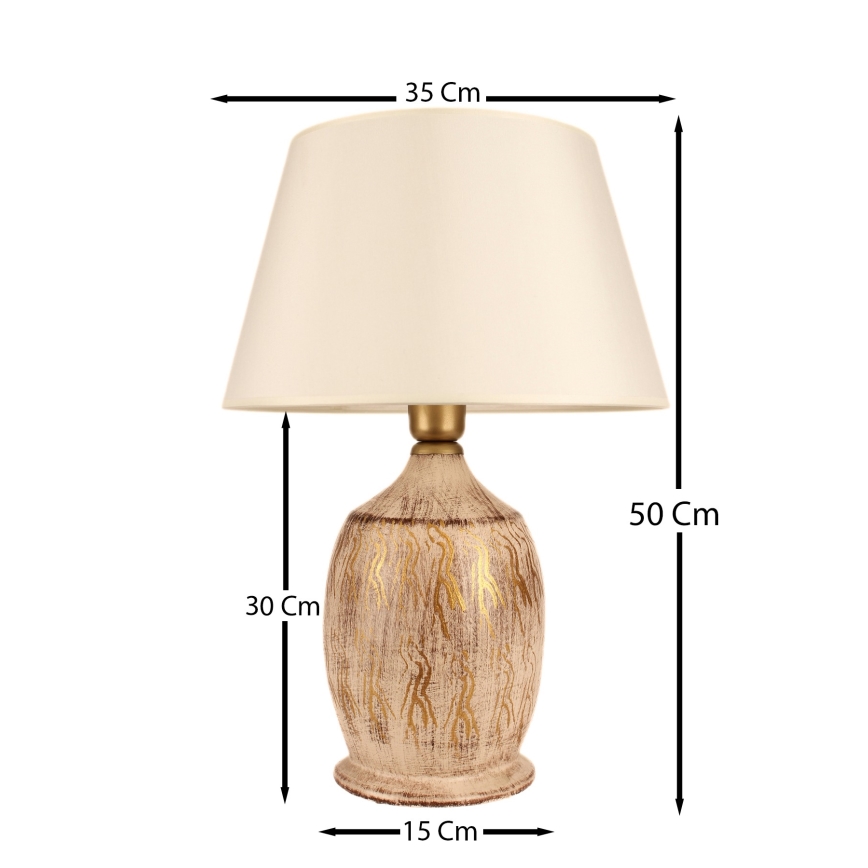 Lampada da tavolo 1xE27/40W/230V oro