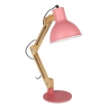 Lampada da tavolo 1xE27/40W/230V rosa