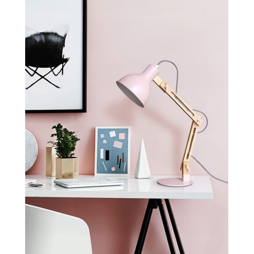 Lampada da tavolo 1xE27/40W/230V rosa