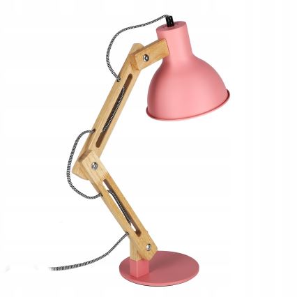 Lampada da tavolo 1xE27/40W/230V rosa