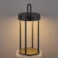 Lampada da tavolo a LED dimmerabile per esterni ricaricabile a sfioramento GENTLE LED/1,5W/3,7V 3000 mAh IP44 nera