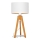 Lampada da tavolo ALBA 1xE27/15W/230V bianco/oro/quercia