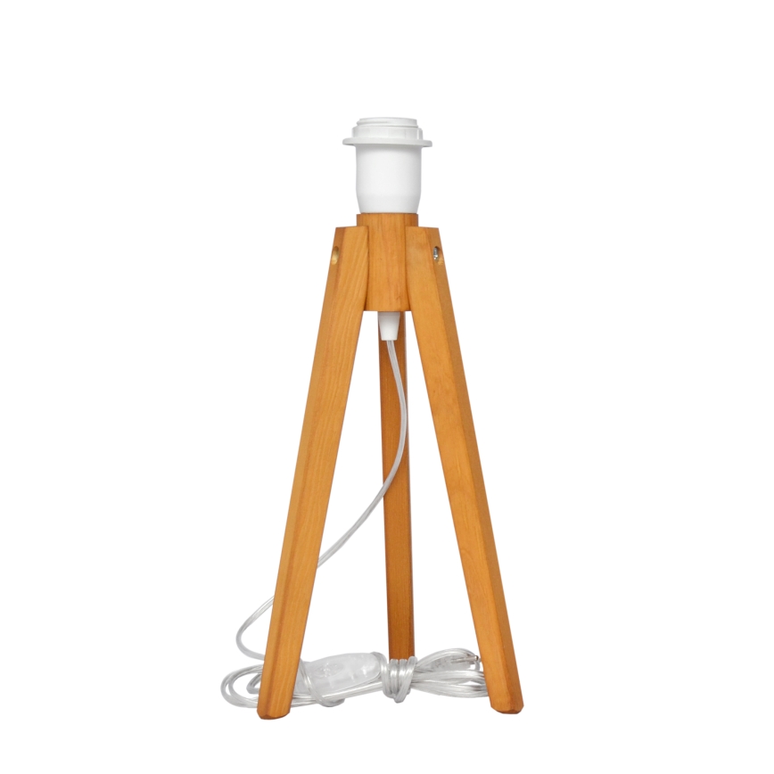 Lampada da tavolo ALBA 1xE27/15W/230V color crema/quercia