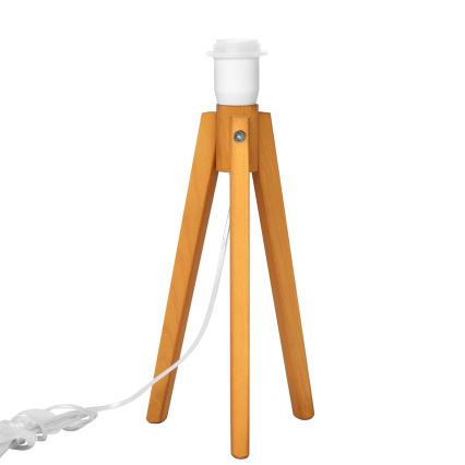 Lampada da tavolo ALBA 1xE27/15W/230V color crema/quercia