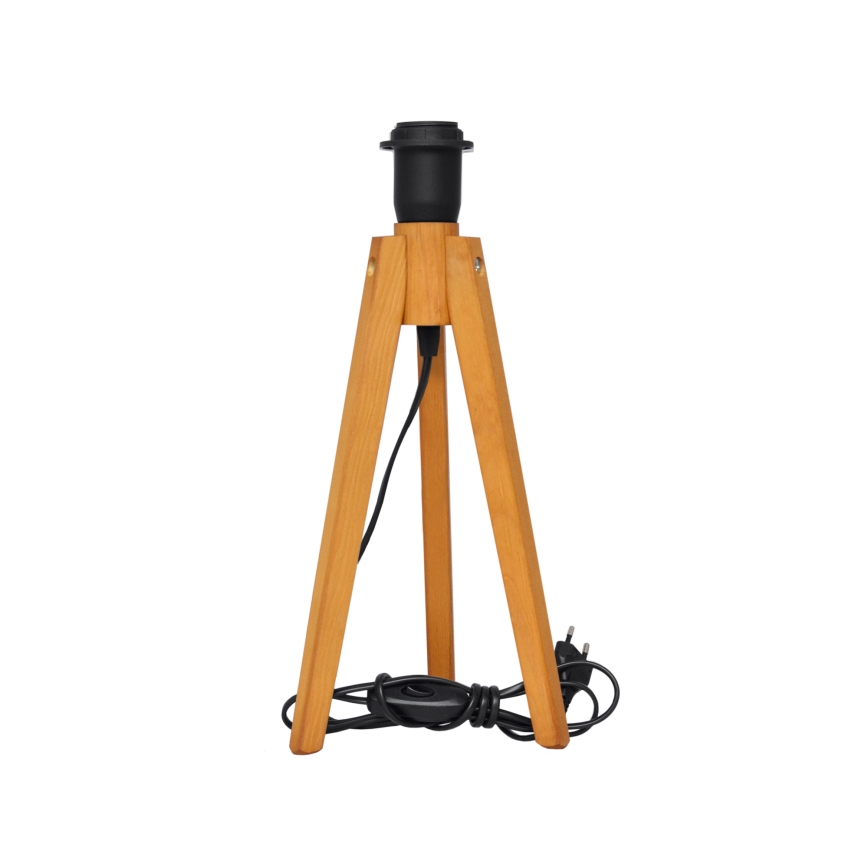 Lampada da tavolo ALBA 1xE27/15W/230V nero/oro/quercia