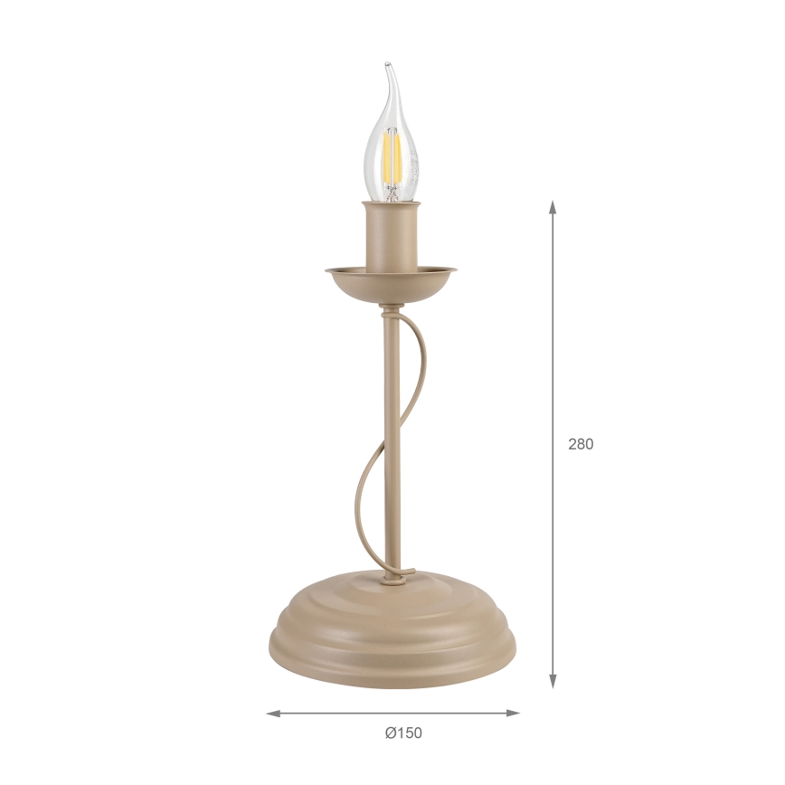 Lampada da tavolo ANTON 1xE14/60W/230V beige