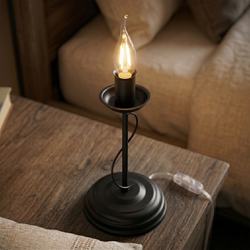 Lampada da tavolo ANTON 1xE14/60W/230V nera
