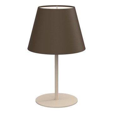 Lampada da tavolo ARDEN 1xE27/15W/230V beige/marrone
