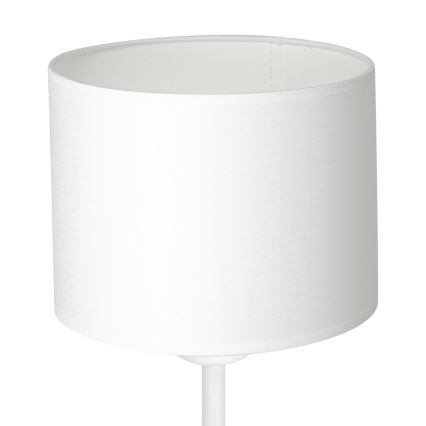 Lampada da tavolo ARDEN 1xE27/60W/230V diametro 18 cm bianco