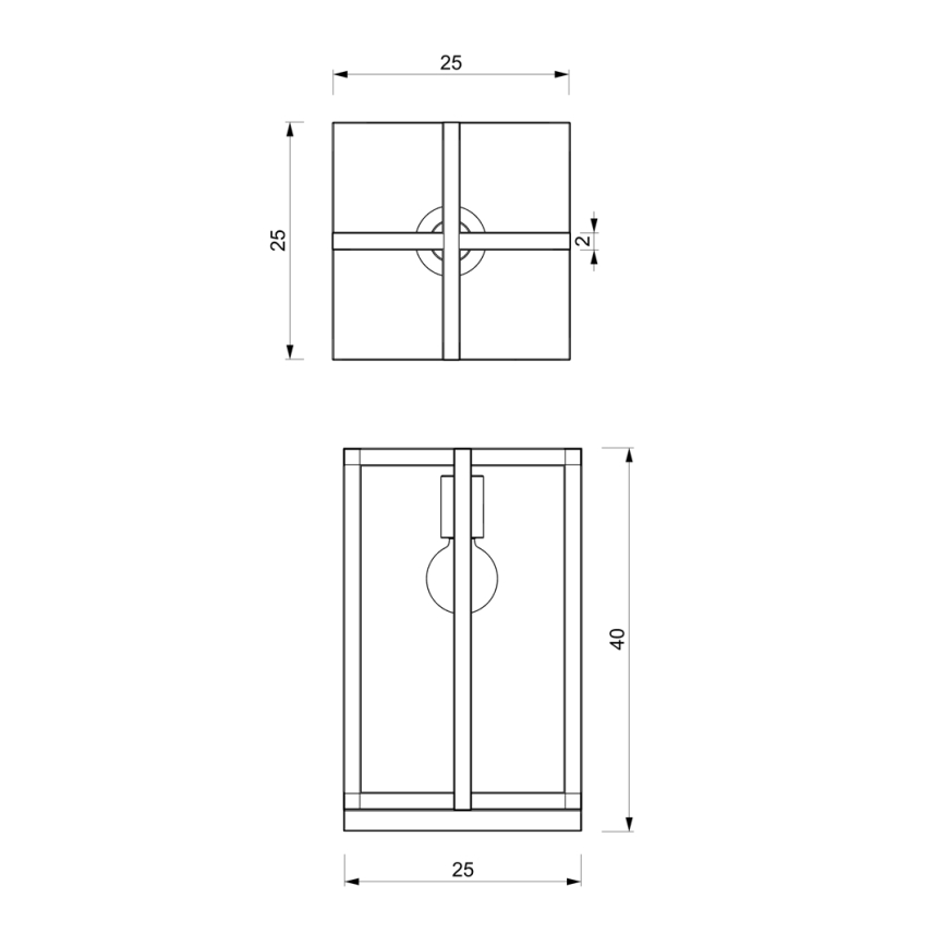 Lampada da tavolo ARNOLD 1xE27/60W/230V nero