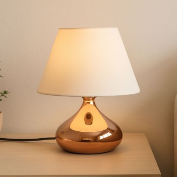 Lampada da tavolo ASPARAGUS 1xE27/40W/230V in rame