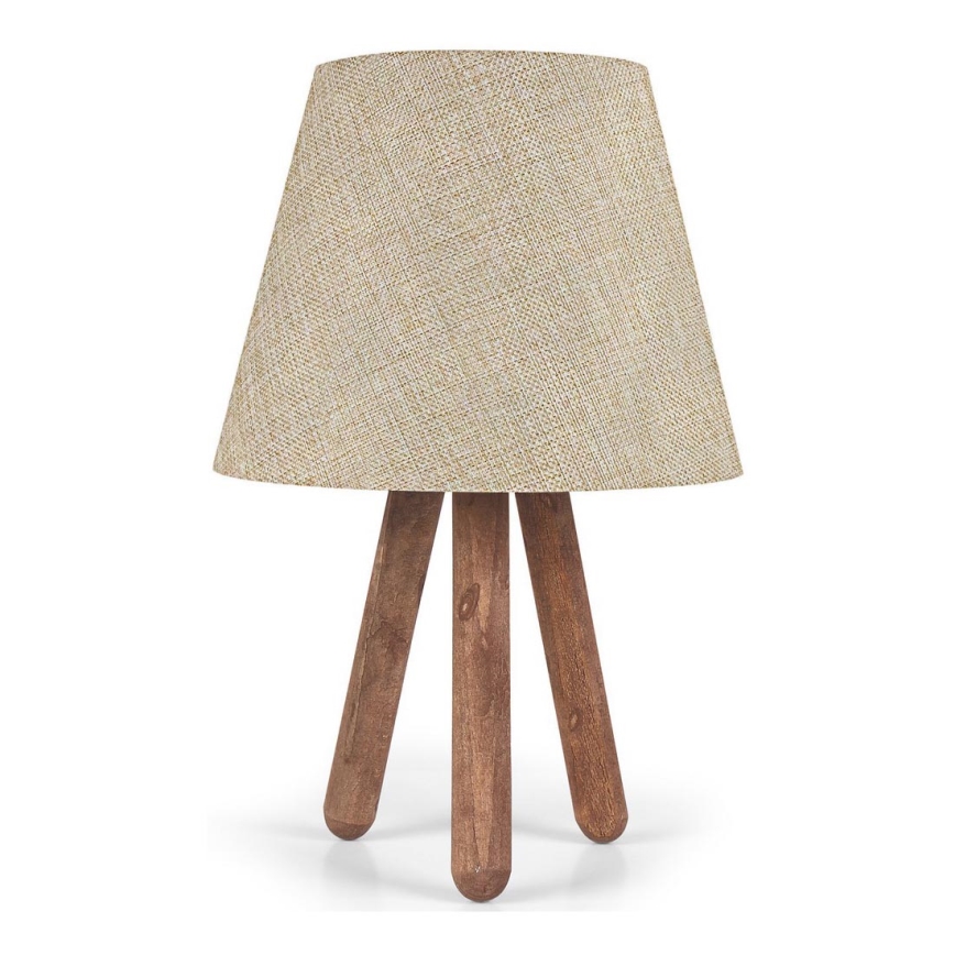 Lampada da tavolo AYD 1xE27/60W/230V beige/marrone