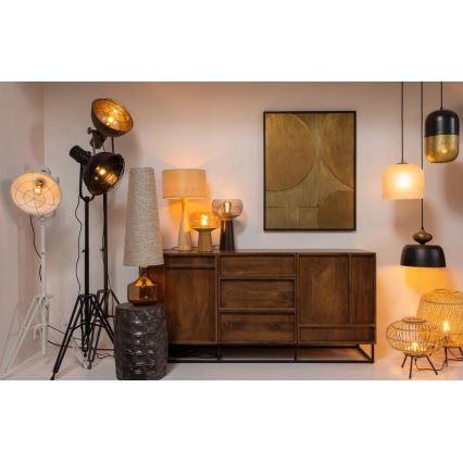 Lampada da tavolo BASICLABEL 1xE27/40W/230V bambù