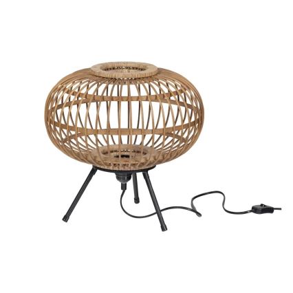 Lampada da tavolo BASICLABEL 1xE27/40W/230V bambù