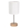Lampada da tavolo BENITA 1xE27/60W/230V 30 cm bianco/quercia