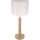 Lampada da tavolo BENITA 1xE27/60W/230V 61 cm color crema/quercia