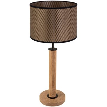 Lampada da tavolo BENITA 1xE27/60W/230V 61 cm marrone/quercia