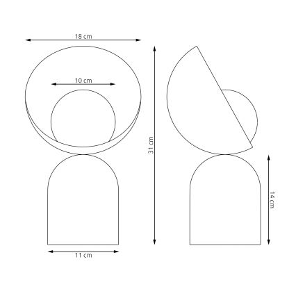 Lampada da tavolo BOTO 1xG9/8W/230V beige