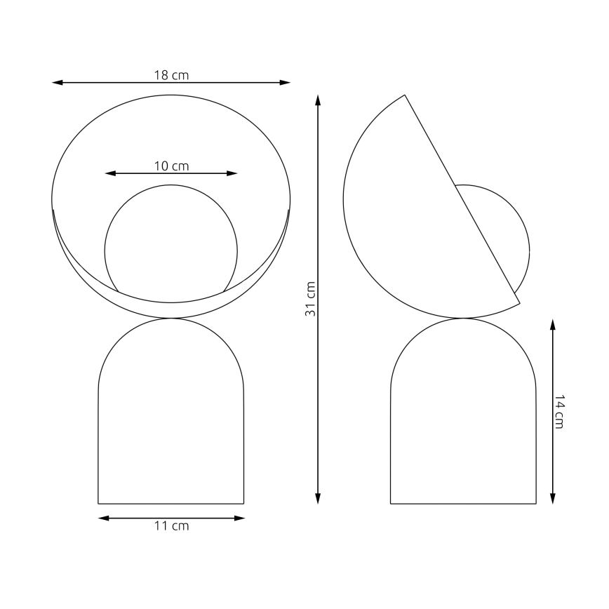 Lampada da tavolo BOTO 1xG9/8W/230V beige