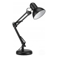 Lampada da tavolo con clip 2 in 1, 1xE27/60W/230V, nera