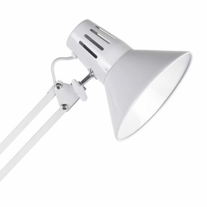 Lampada da tavolo con morsetto WORKER 1xE27/10W/230V bianca