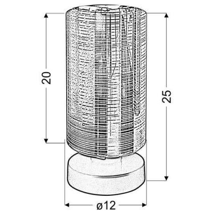 Lampada da tavolo COX 1xE27/60W/230V