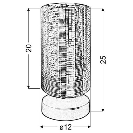 Lampada da tavolo COX 1xE27/60W/230V oro