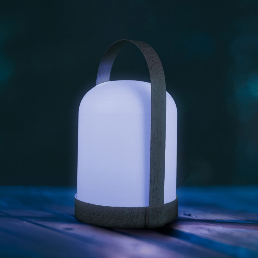 Lampada da tavolo decorativa LED RGBW MINORKA LED/0,3 W/4,5 V 3xAA