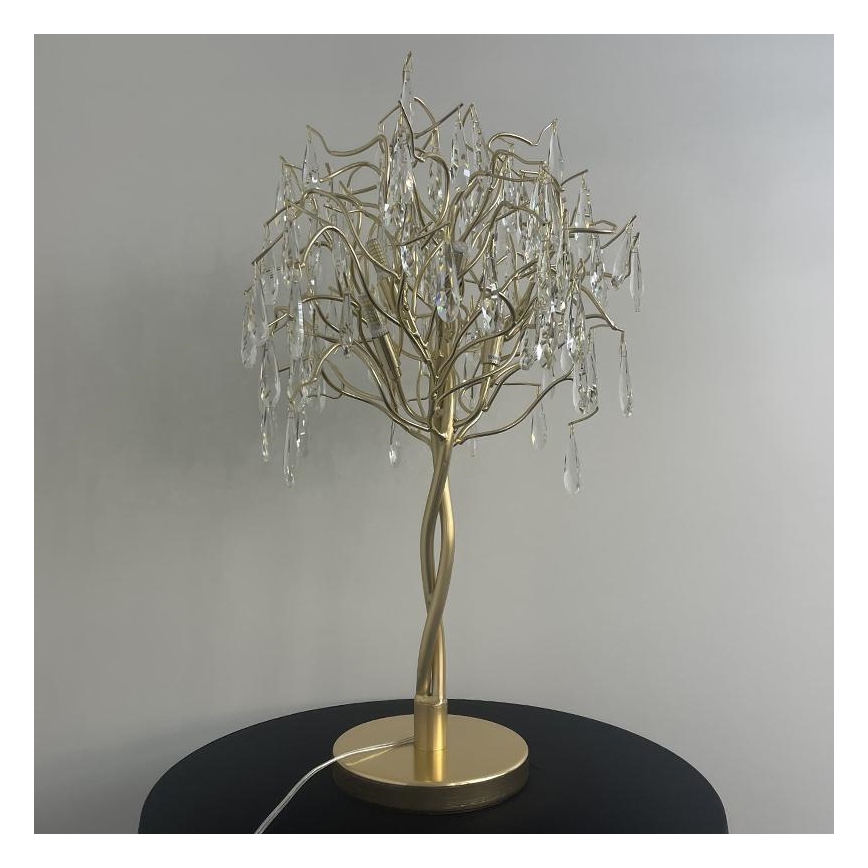 Lampada da tavolo di cristallo 5xG9/40W/230V oro