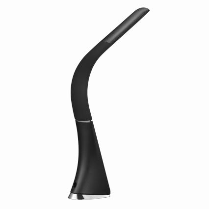 Lampada da tavolo LED dimmerabile a sfioramento con display LED/7W/5V nera