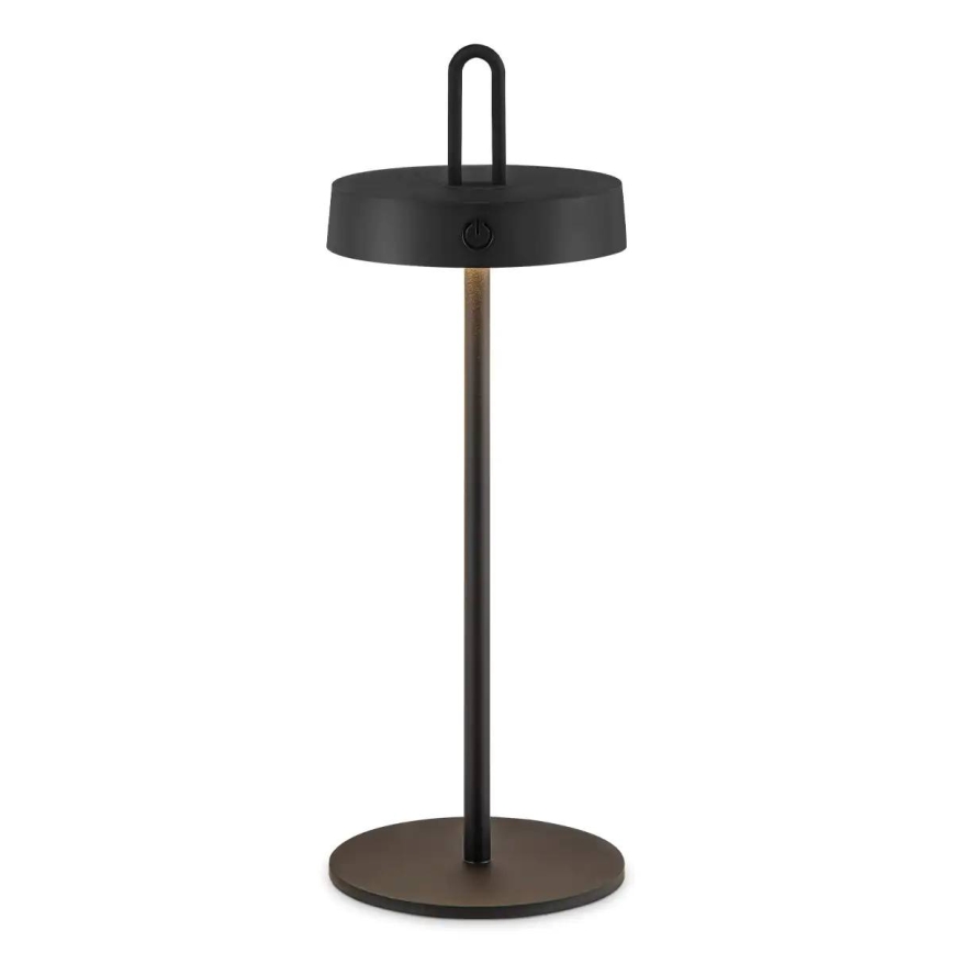 Lampada da tavolo per esterni LED dimmerabile, ricaricabile e a sfioramento SHINE LED/1,5W/3,7V 3000 mAh IP44 nera