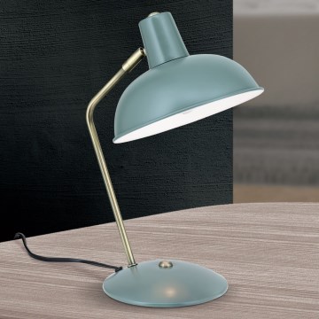 Lampada da tavolo FEDRA 1xE14/40W/230V menta/ottone
