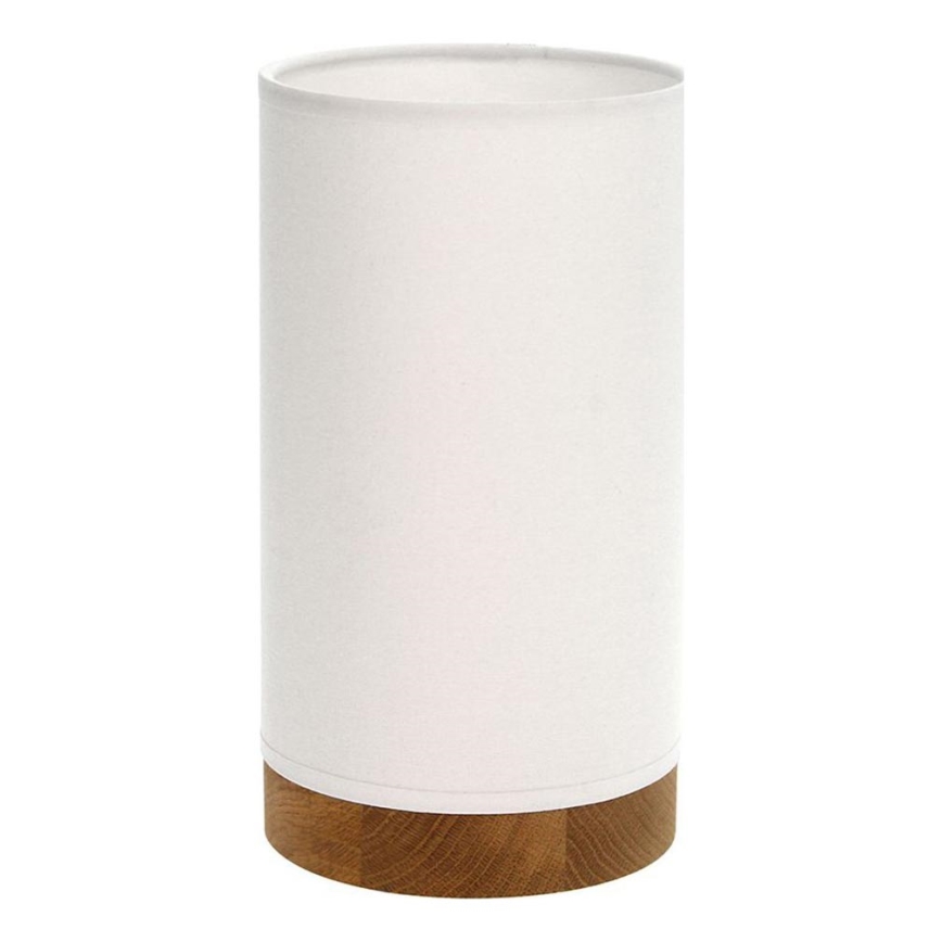 Lampada da tavolo FIRE 1xE27/25W/230V rovere/bianco rovere