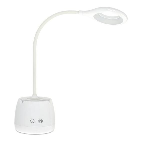 Lampada da tavolo flessibile ricaricabile a LED dimmerabile LUSIA LED/5W/5V 3000/4000K 1200 mAh bianco