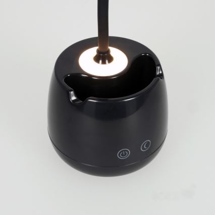 Lampada da tavolo flessibile ricaricabile a LED dimmerabile LUSIA LED/5W/5V 3000/4000K 1200 mAh nero