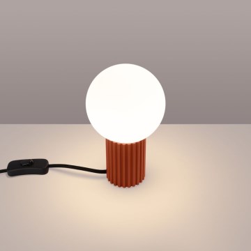 Lampada da tavolo HALO 1xG9/8W/230V diametro 12 cm arancione